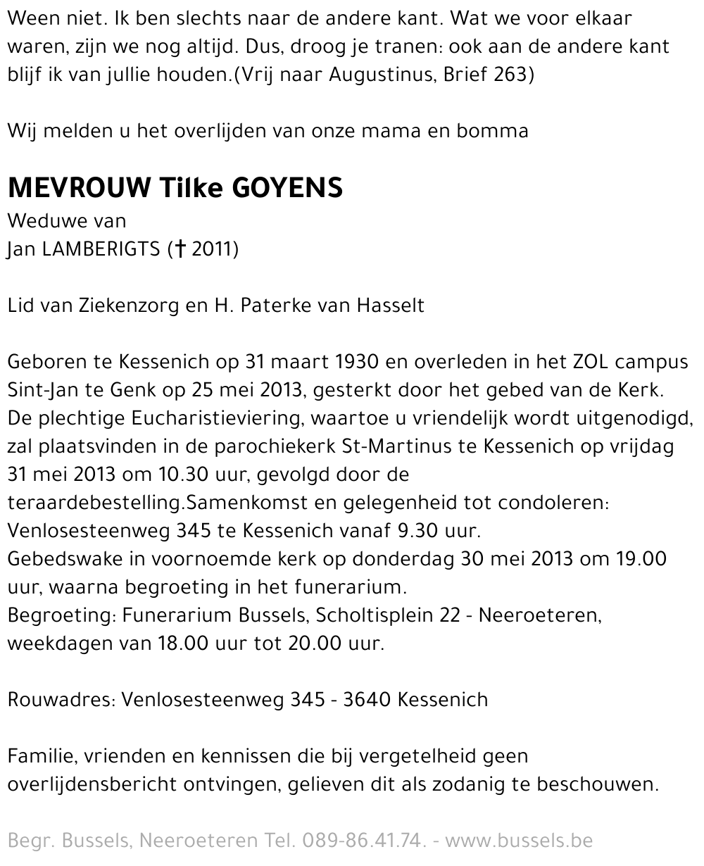 Tilke GOYENS