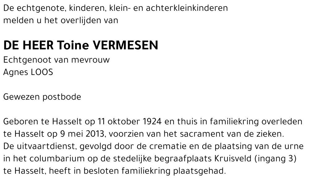 Toine Vermesen