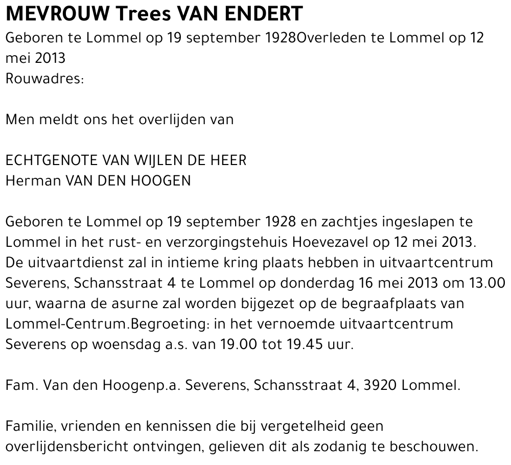 Trees Van Endert