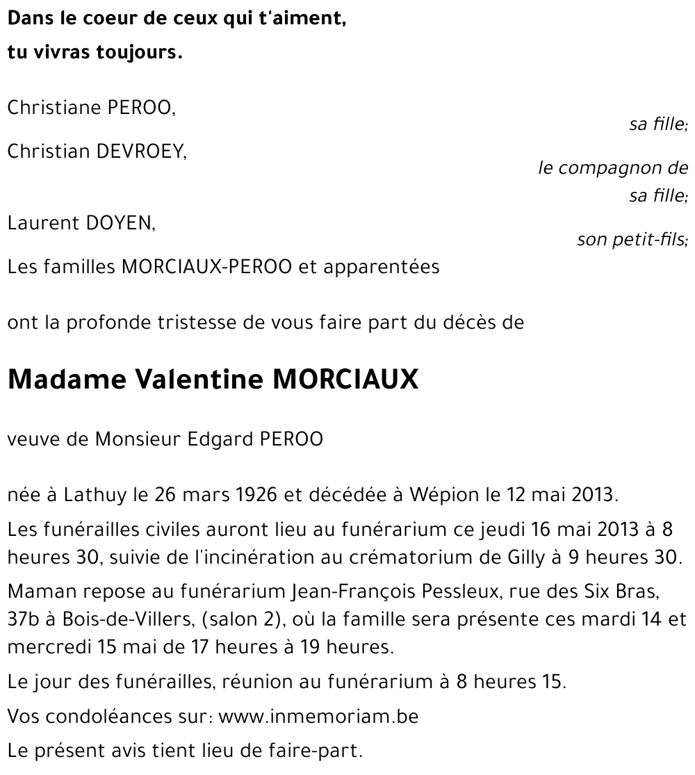 Valentine MORCIAUX