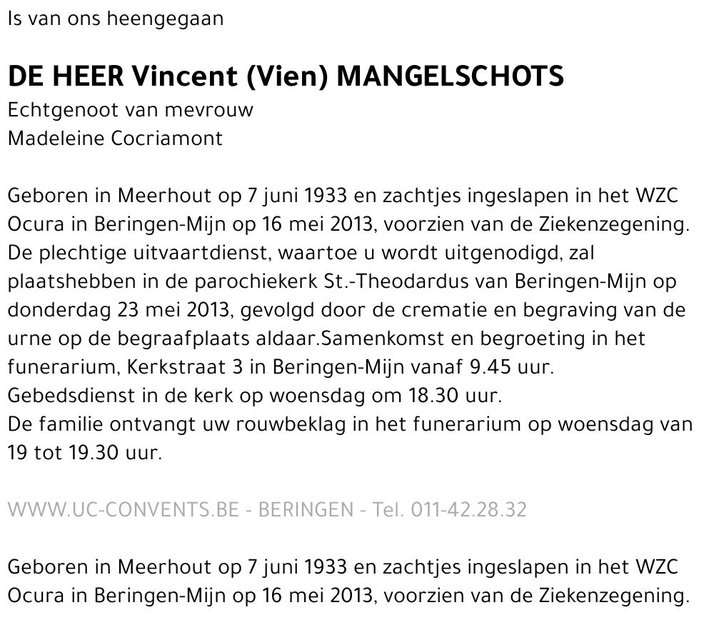 Vincent Mangelschots