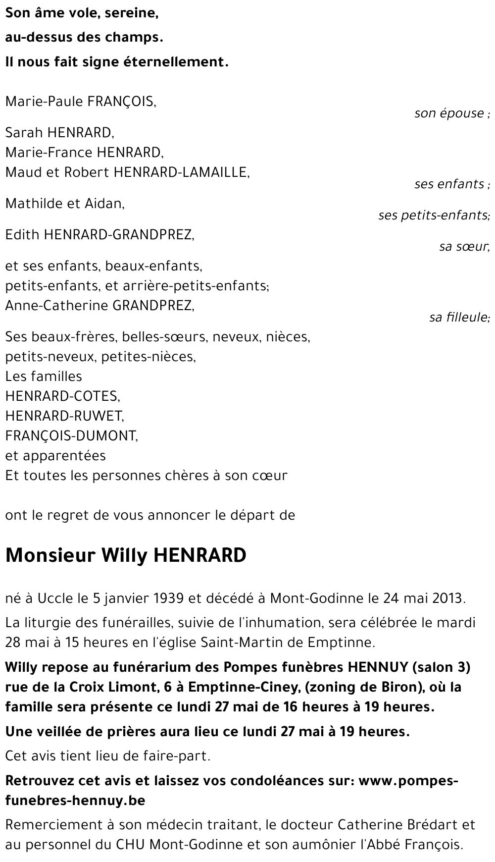 Willy HENRARD