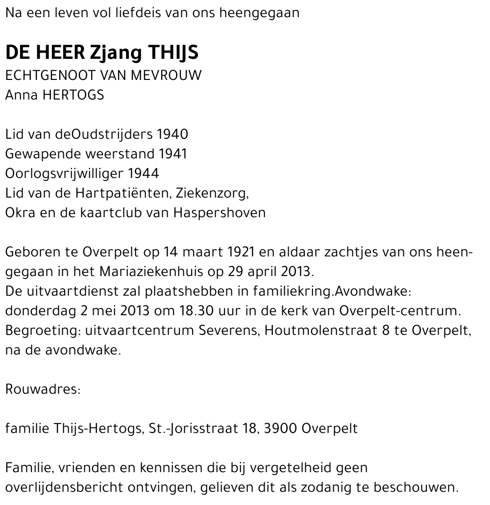 Zjang Thijs