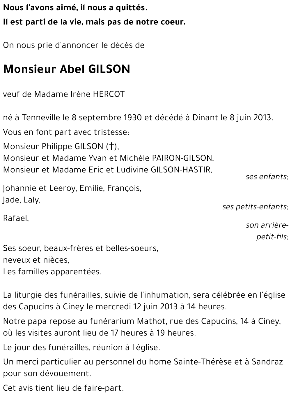 Abel GILSON