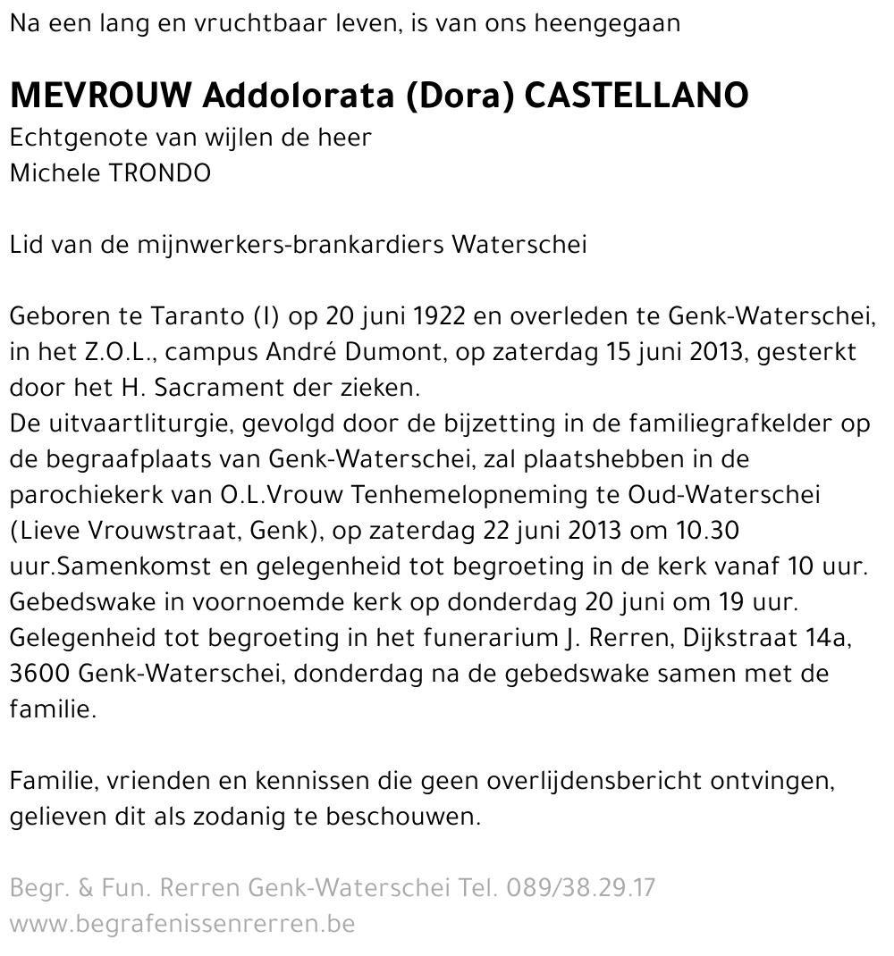 Addolorata Castellano