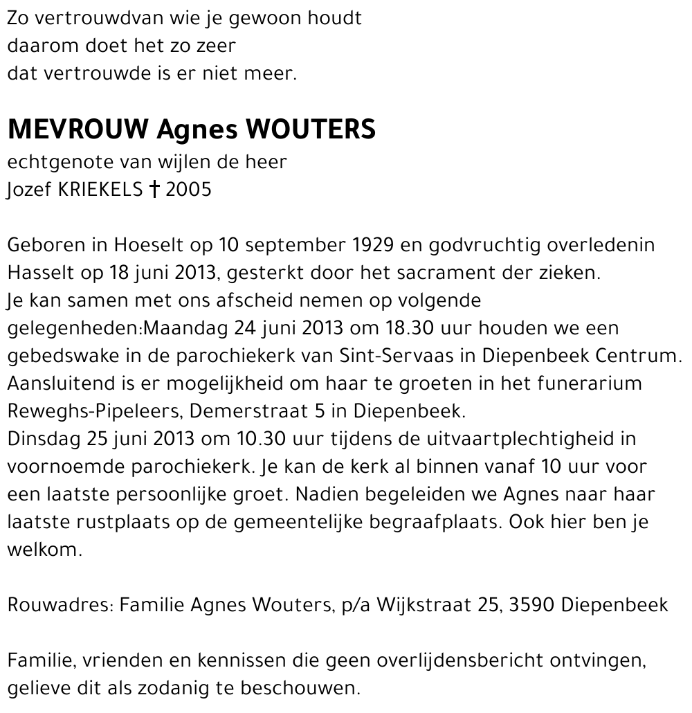 Agnes Wouters
