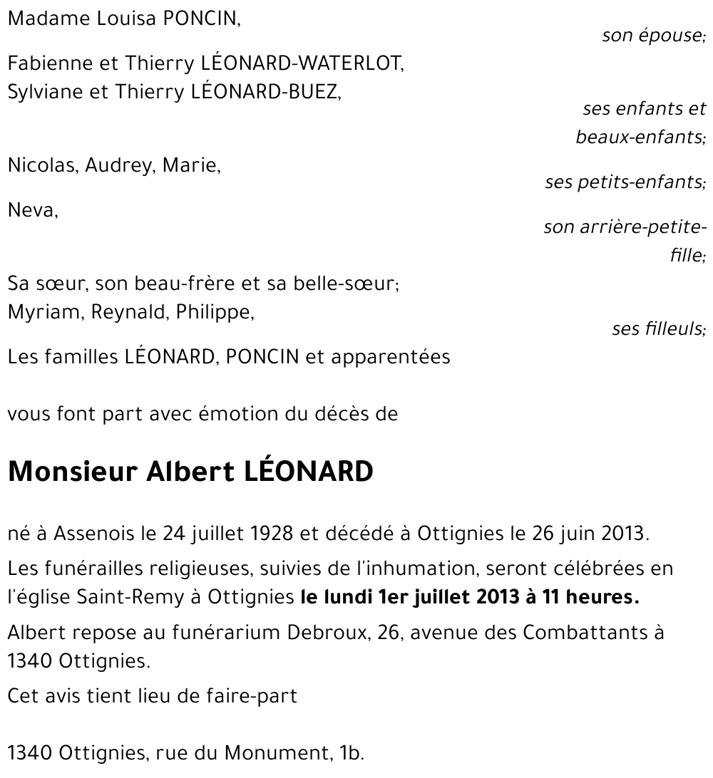 Albert LÉONARD
