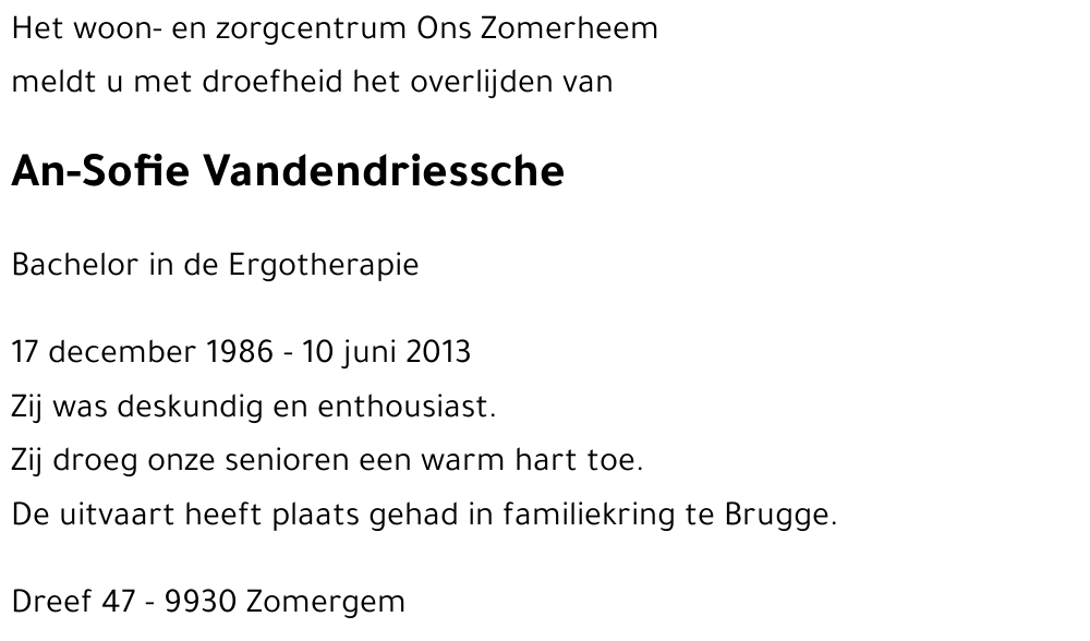 An-Sofie Vandendriessche