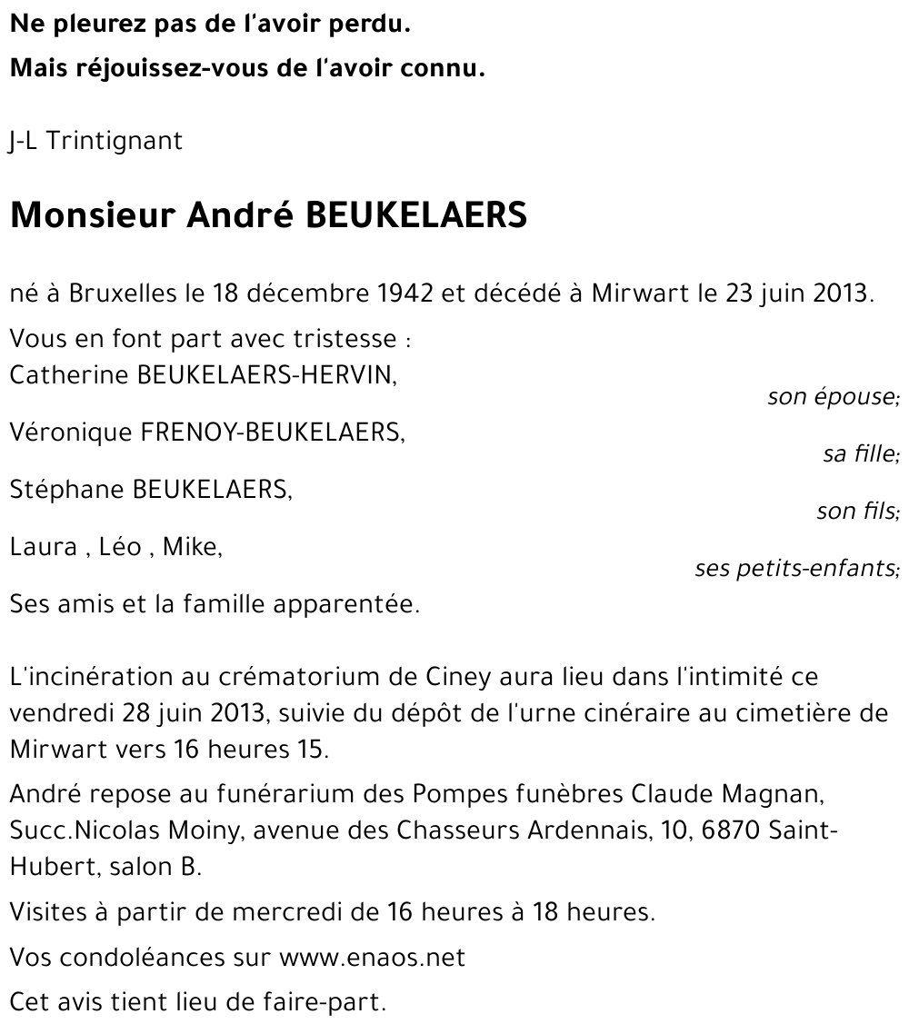 André BEUKELAERS
