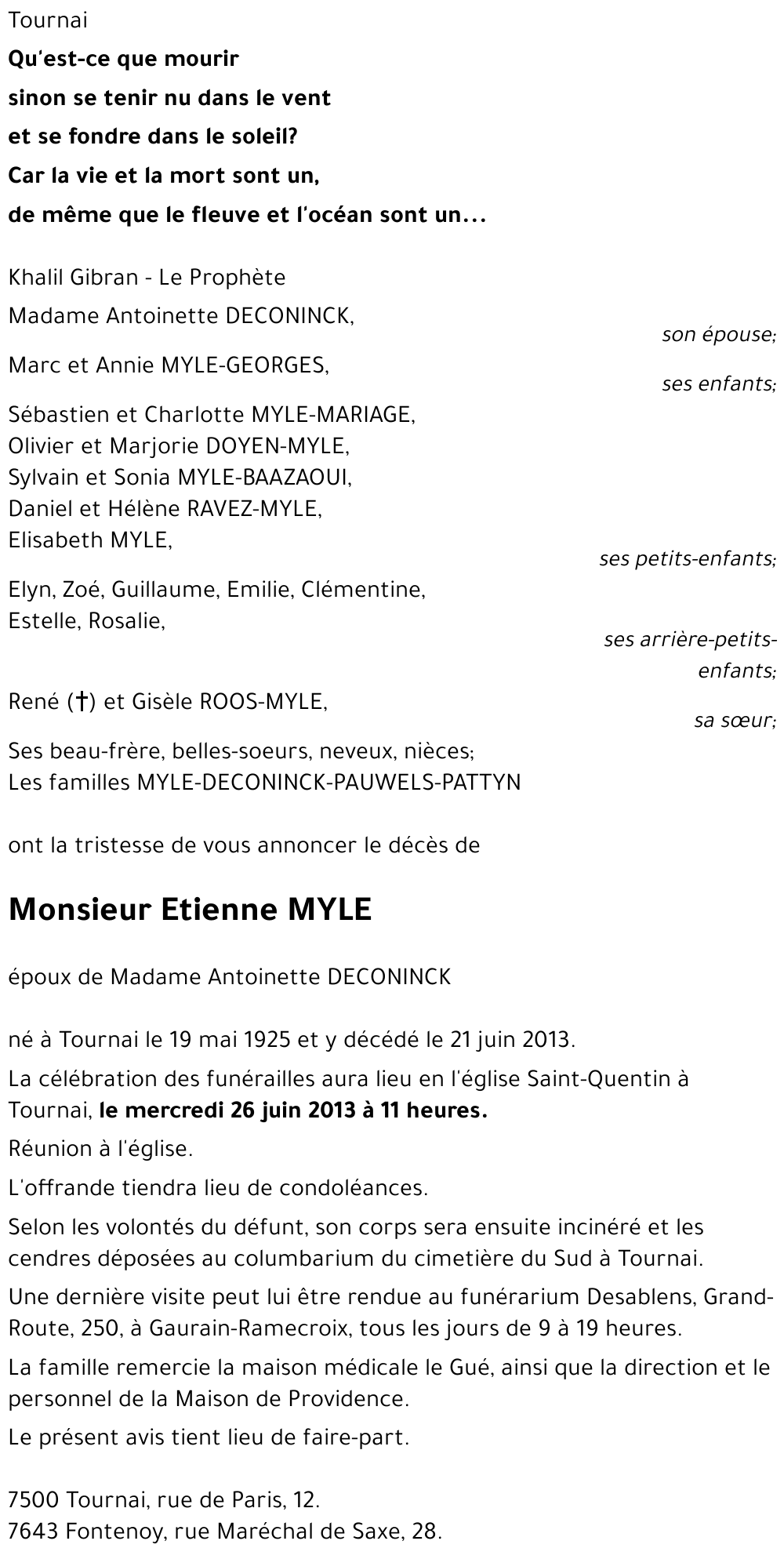 Etienne MYLE