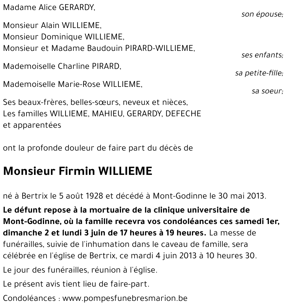 Firmin WILLIEME