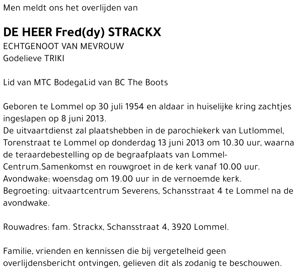 Fred(dy) Strackx