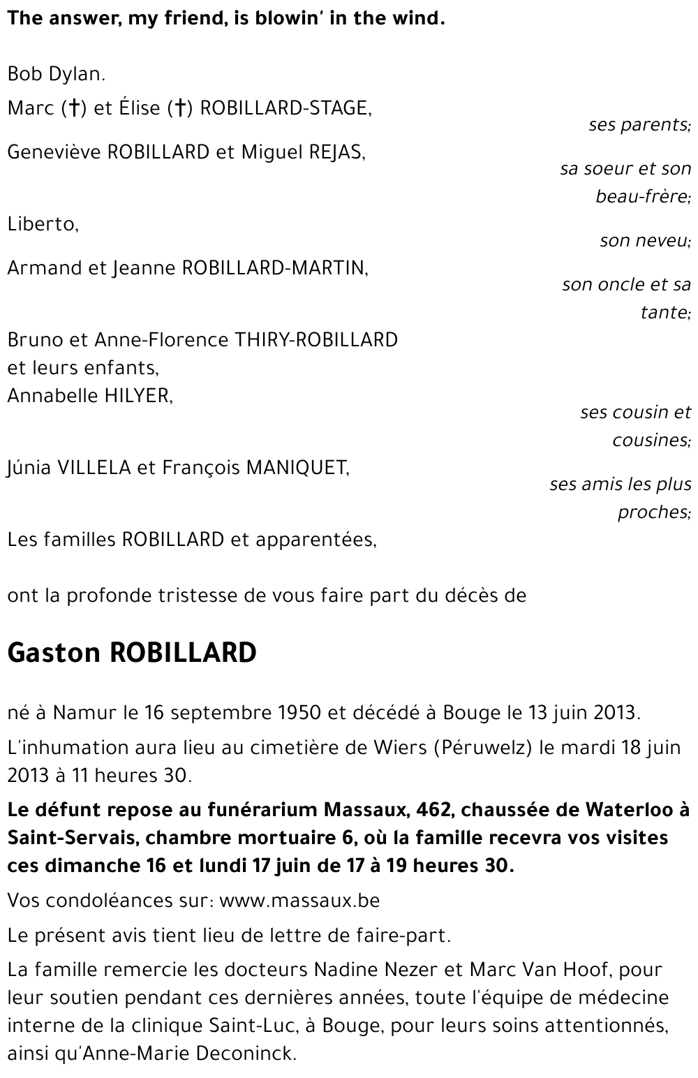 Gaston ROBILLARD