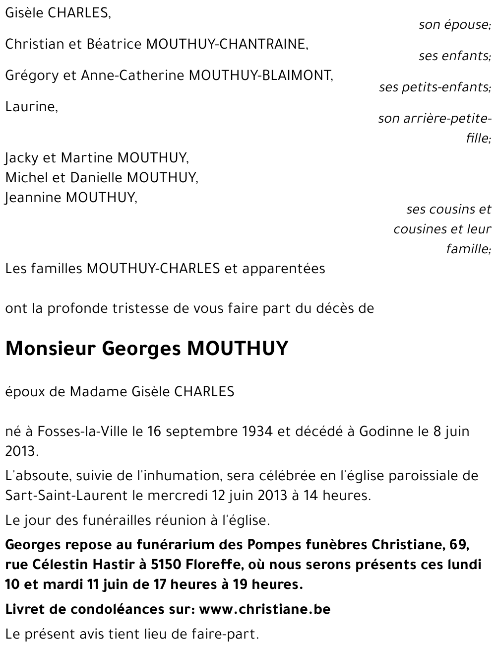 Georges MOUTHUY