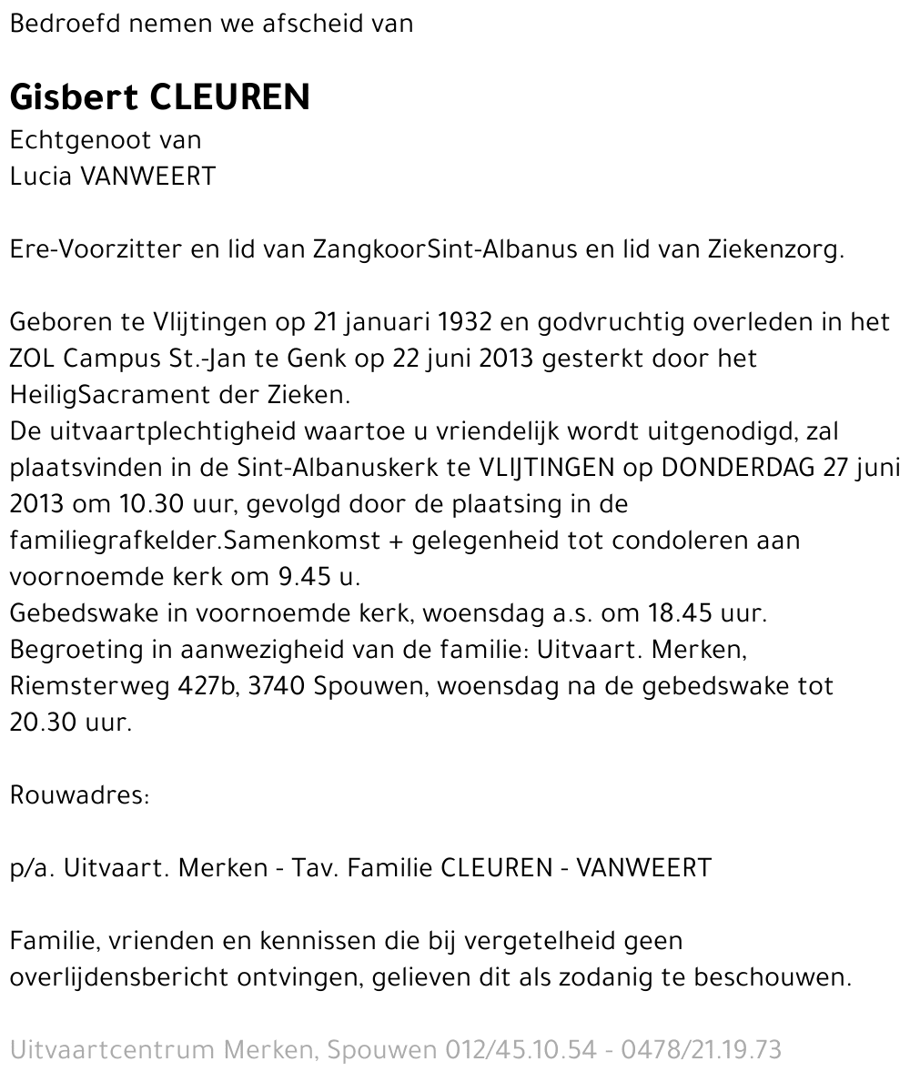Gisbert CLEUREN