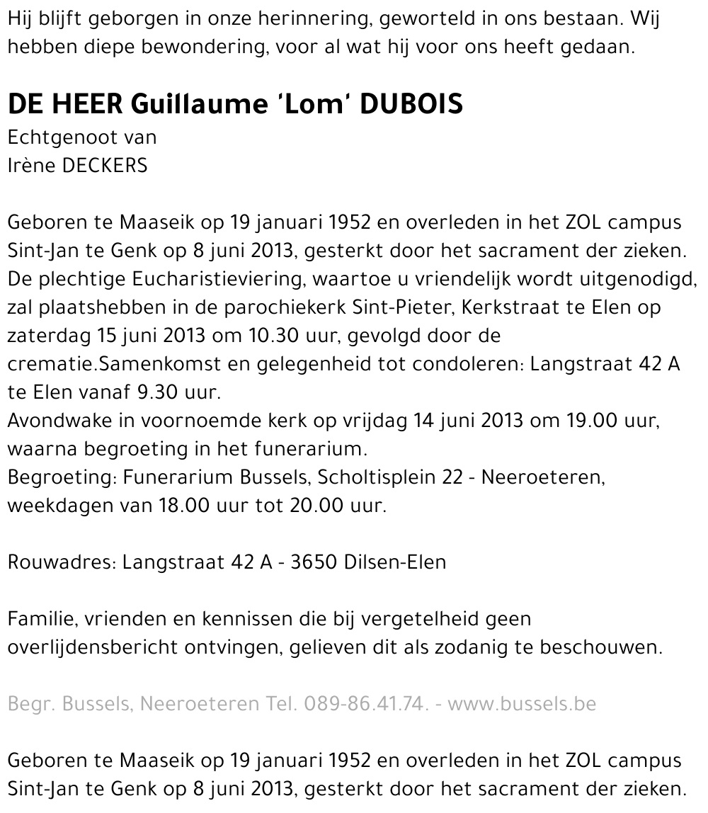Guillaume 'Lom' DUBOIS