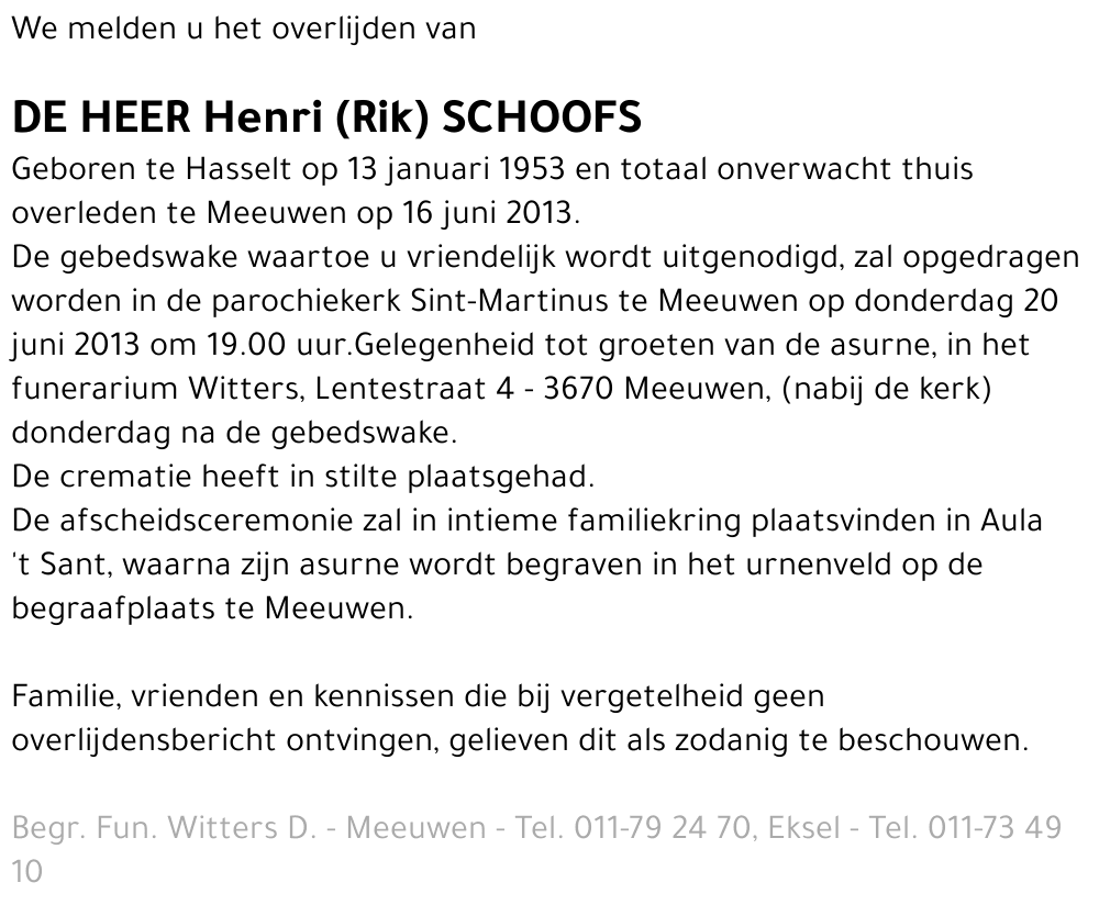 Henri (Rik) Schoofs