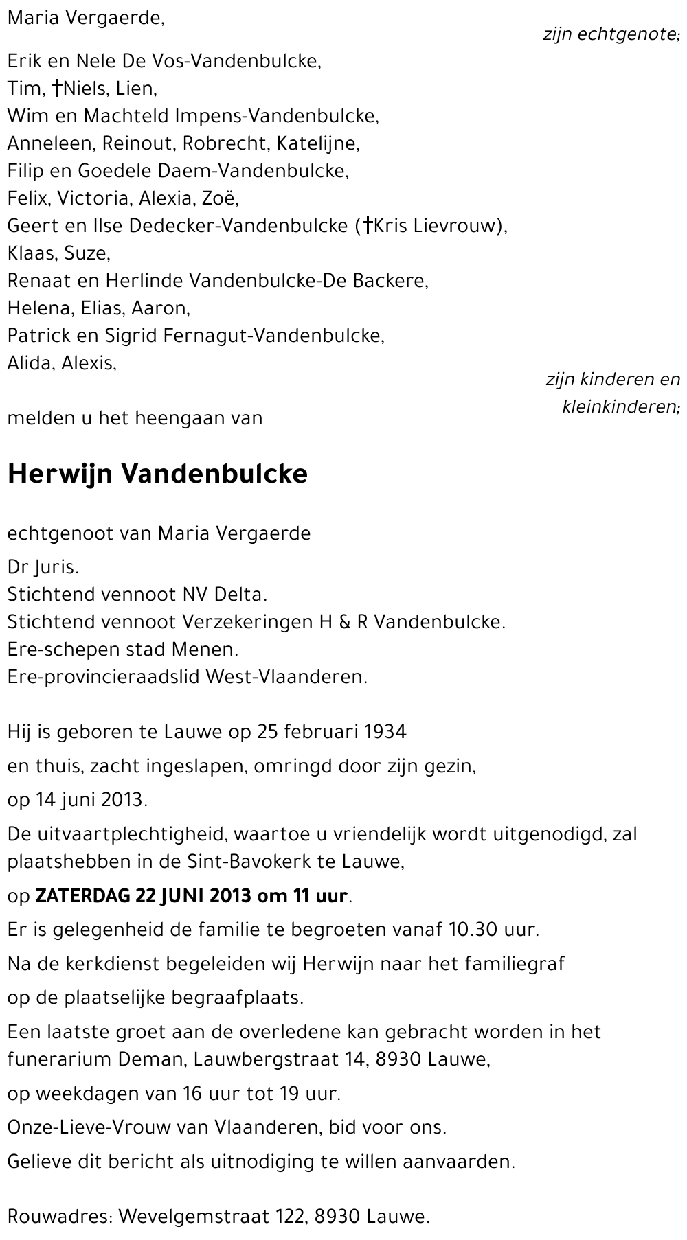 Herwijn VANDENBULCKE