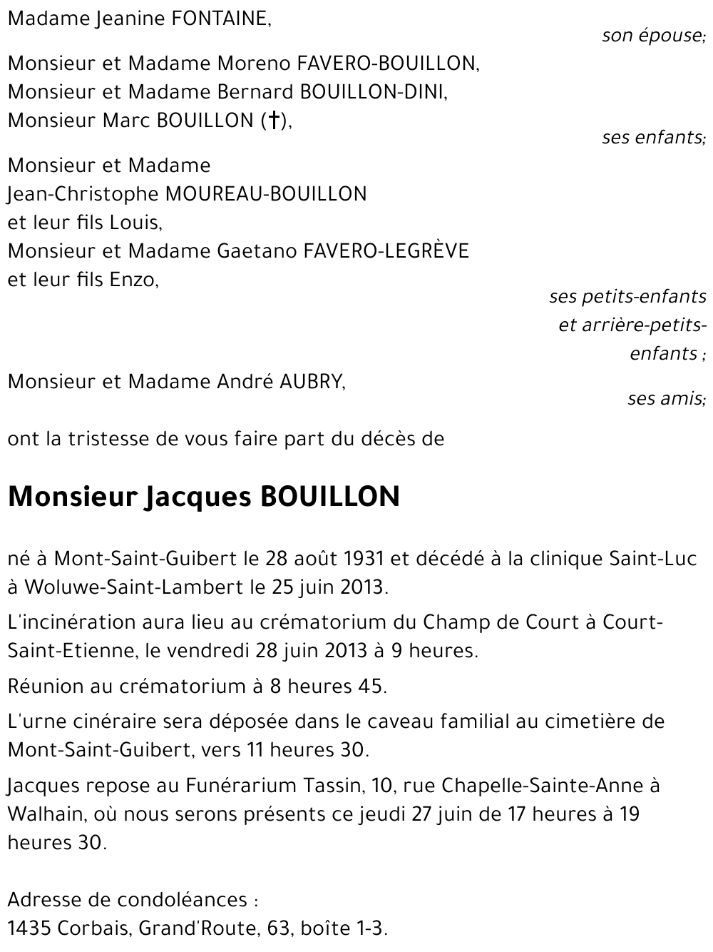 Jacques BOUILLON