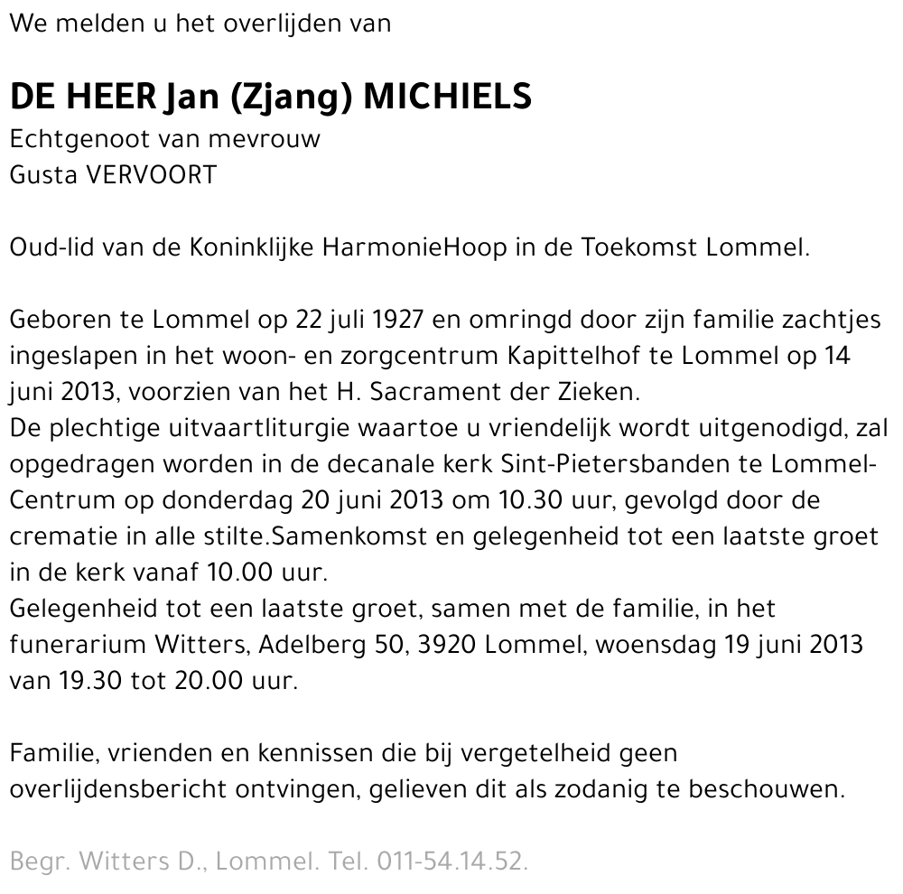 Jan (Zjang) Michiels