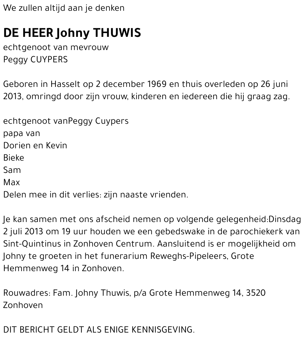 Johny Thuwis