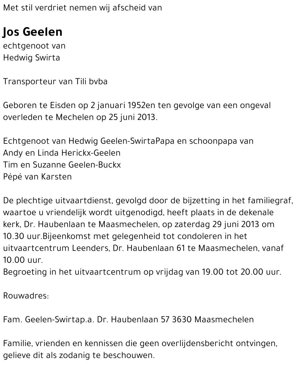 Jos Geelen