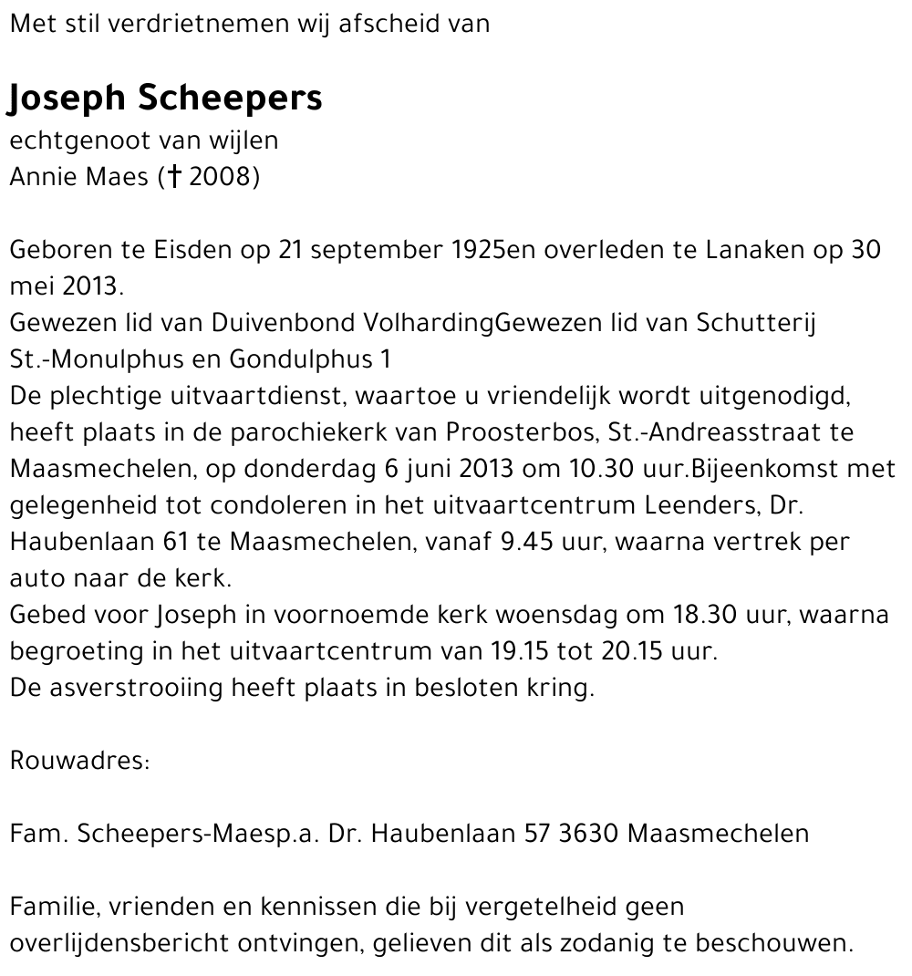 Joseph Scheepers