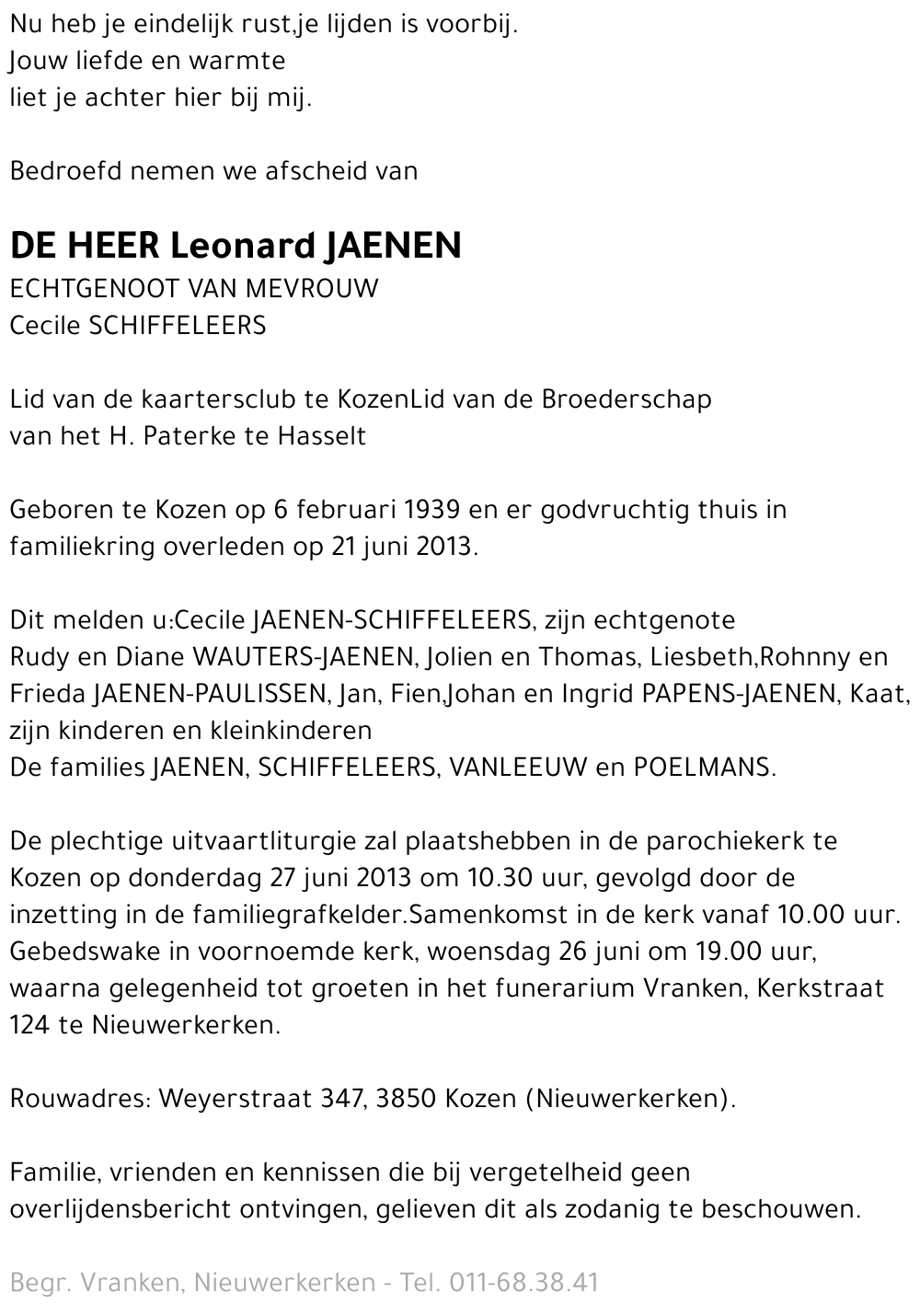 Leonard Jaenen
