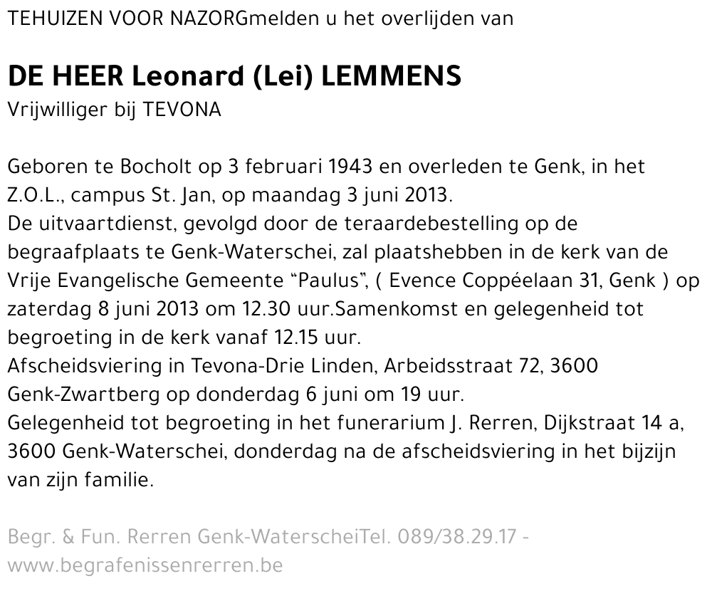Leonard Lemmens