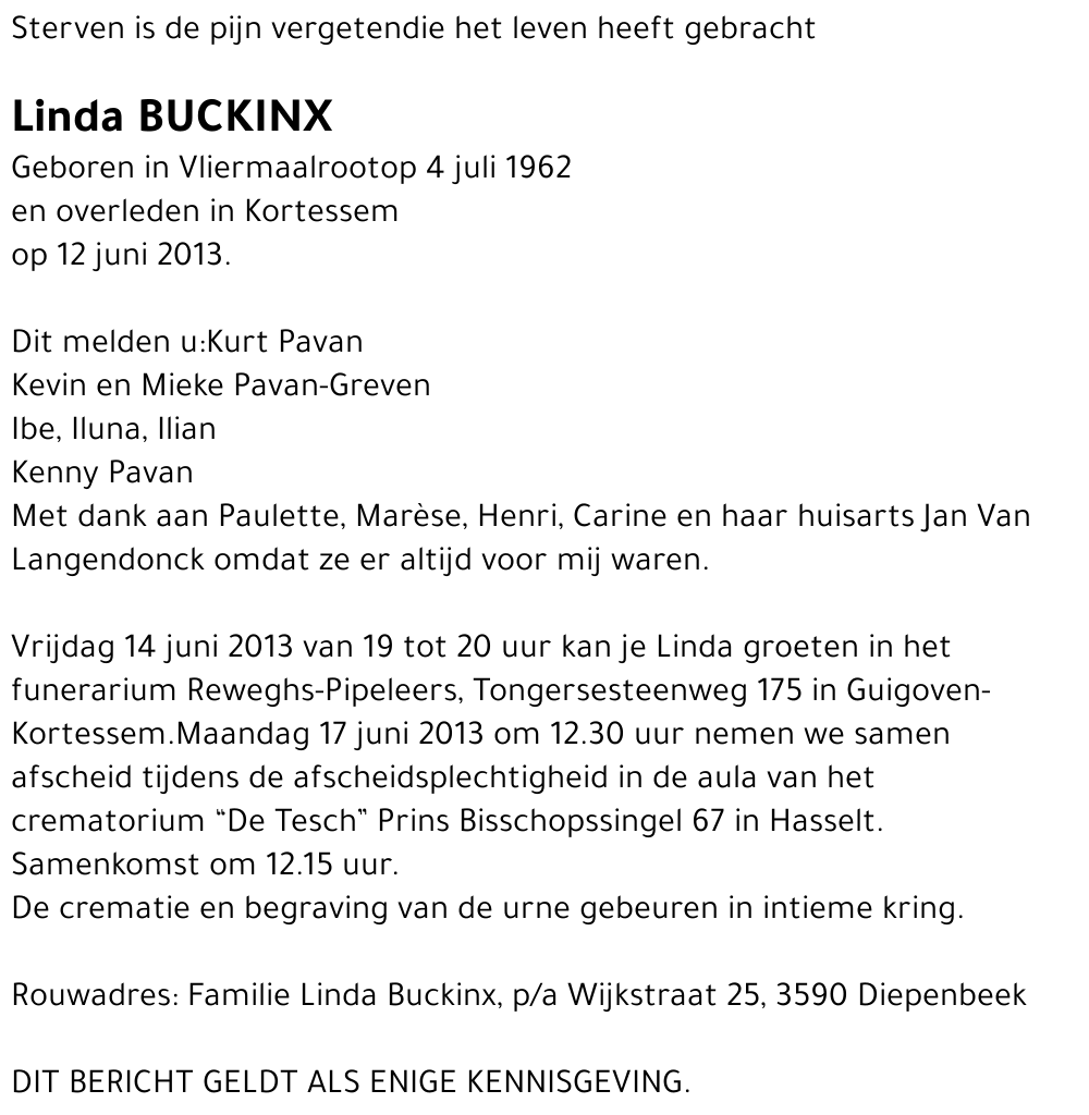 Linda Buckinx