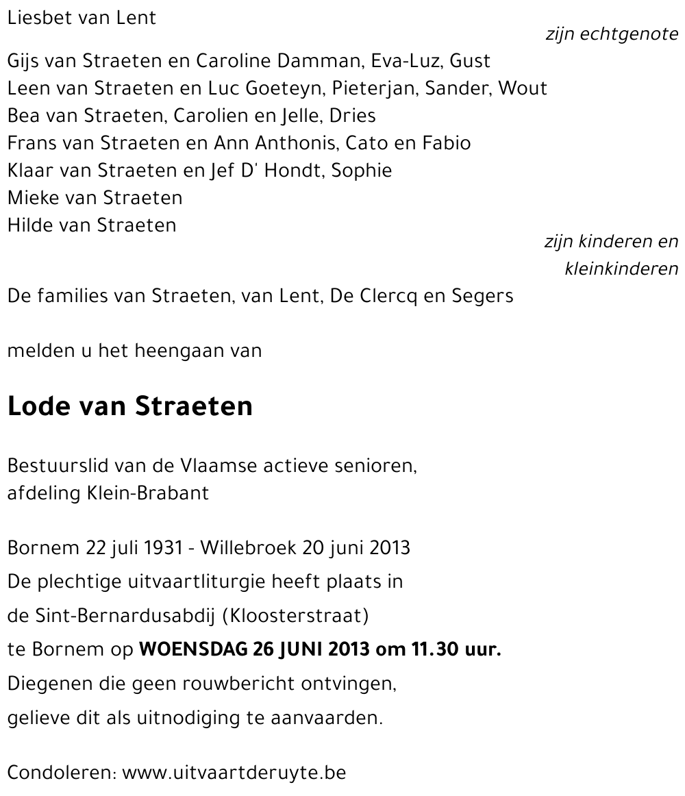 Lode van Straeten
