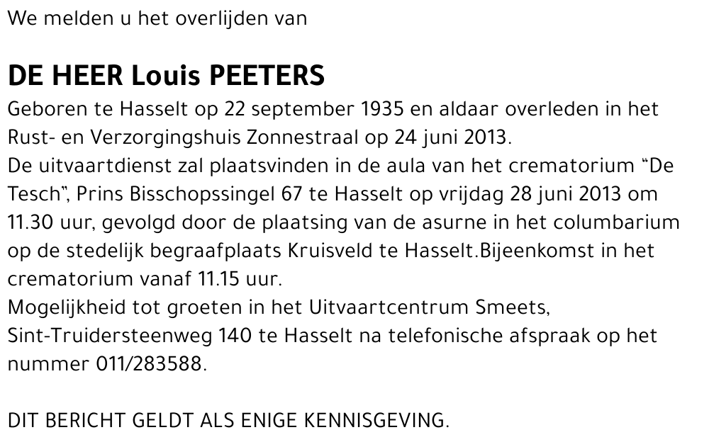 Louis Peeters