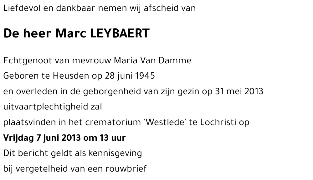 Marc LEYBAERT