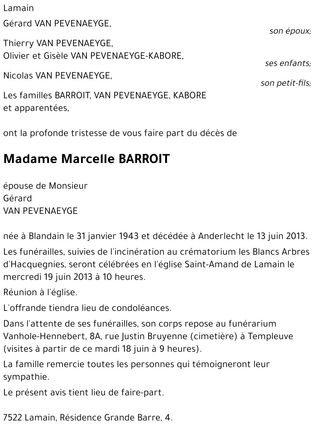 Marcelle BARROIT