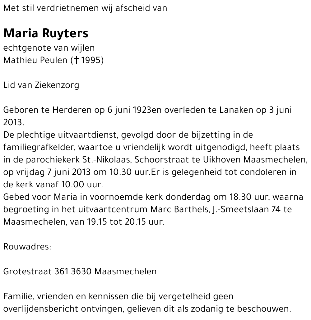 Maria Ruyters