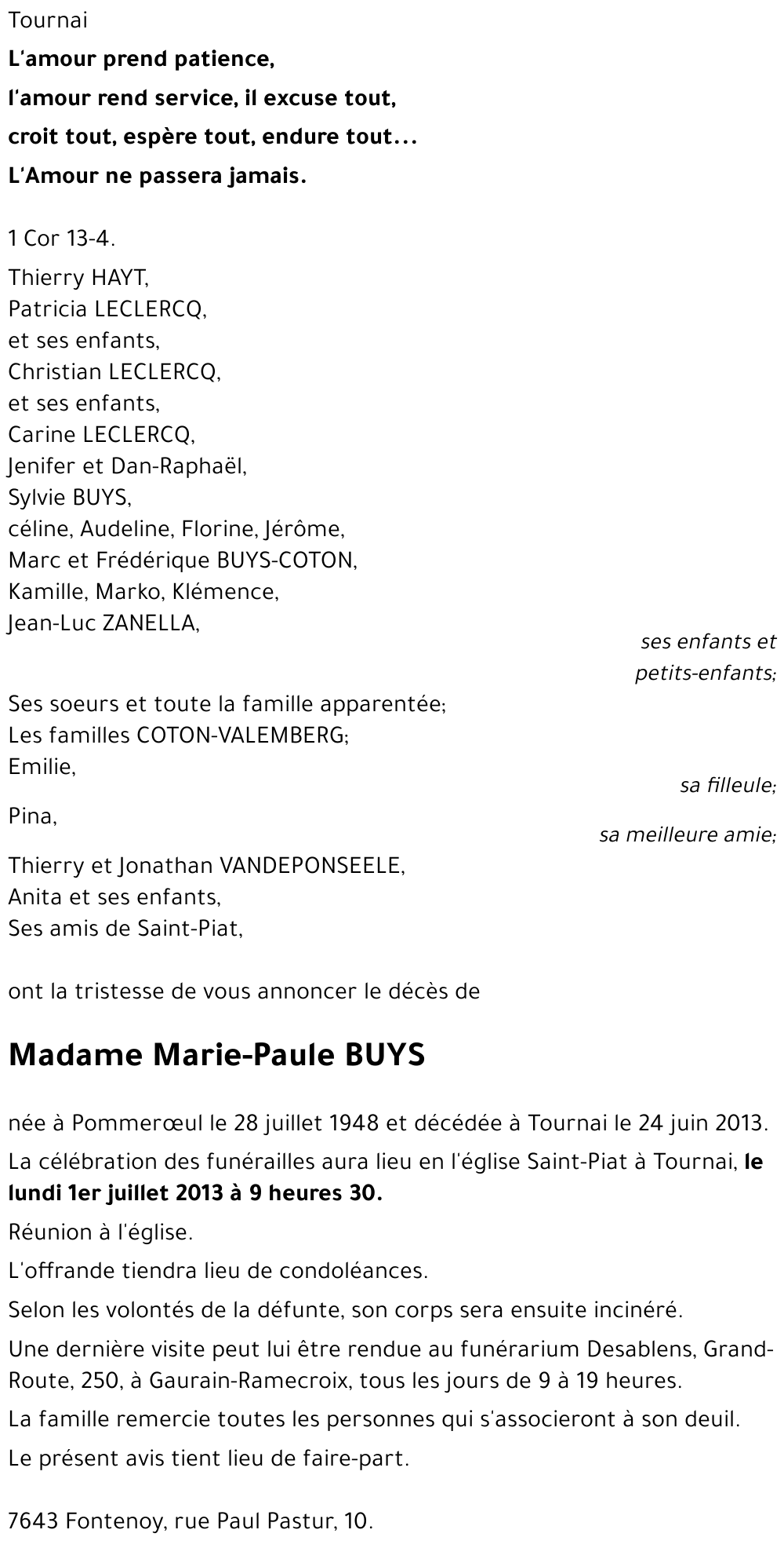 Marie-Paule BUYS