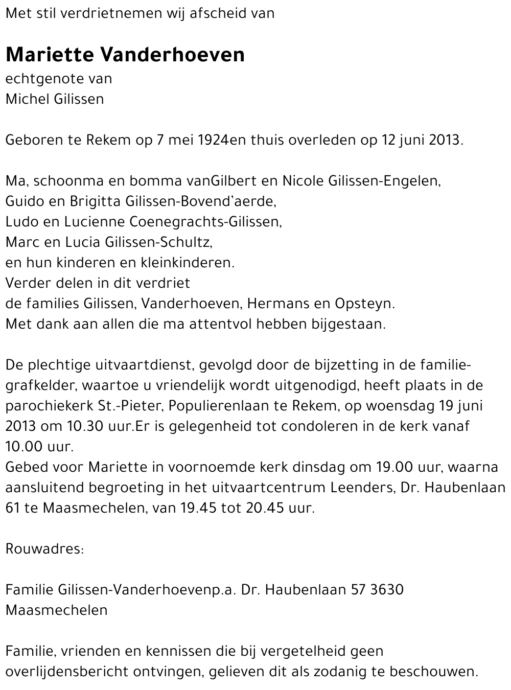 Mariette Vanderhoeven