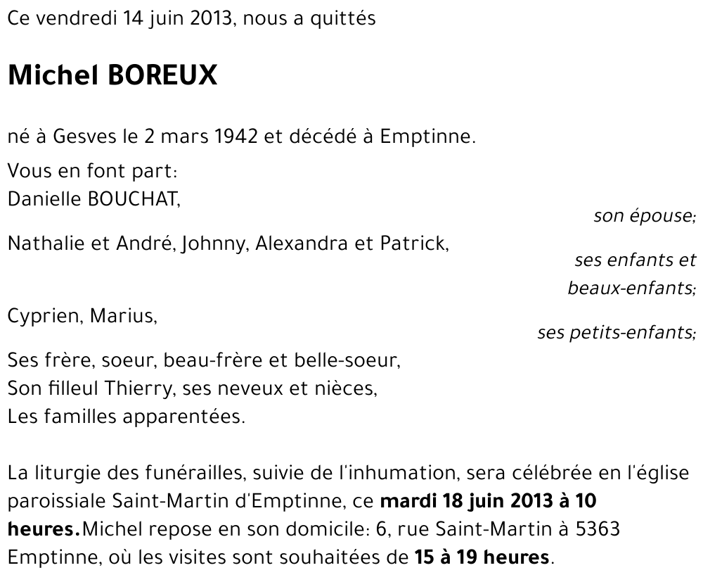 Michel BOREUX