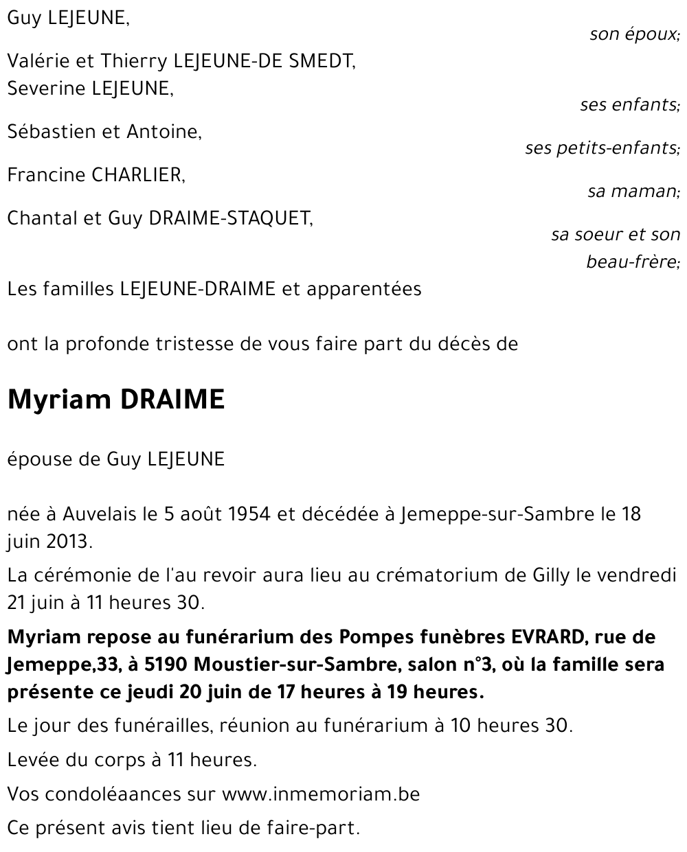 Myriam DRAIME
