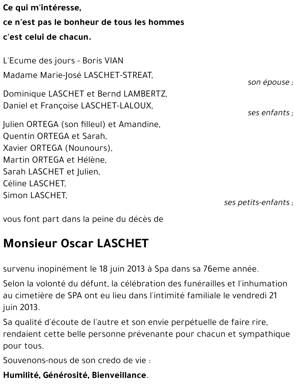 Oscar LASCHET