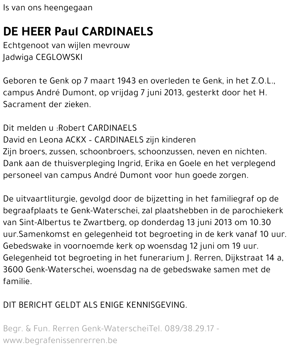 Paul Cardinaels
