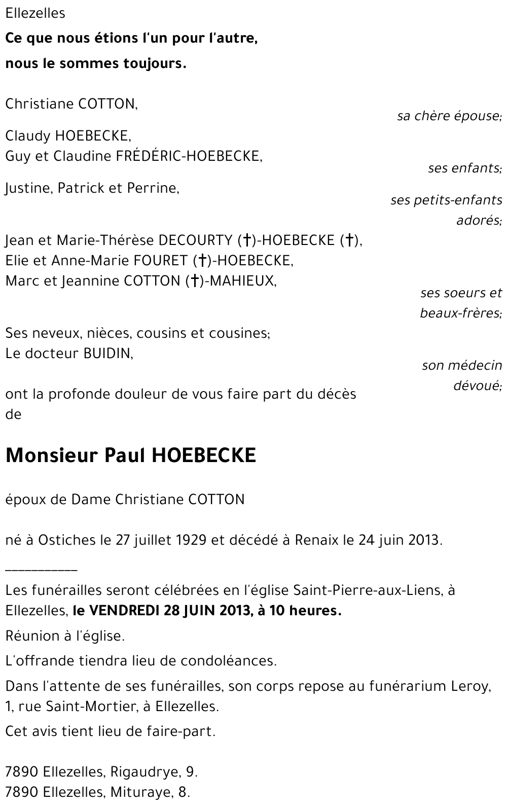 Paul HOEBECKE