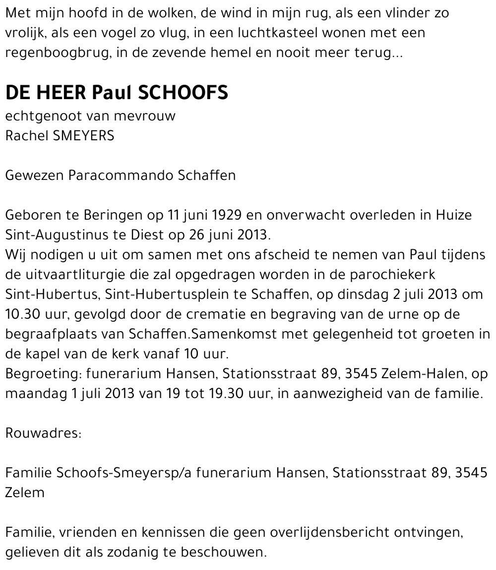 Paul SCHOOFS