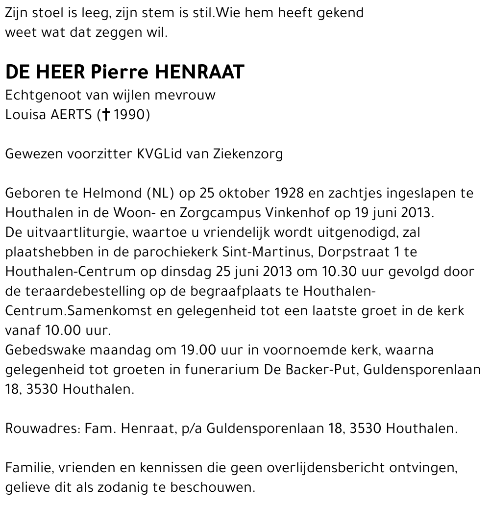 Pierre HENRAAT