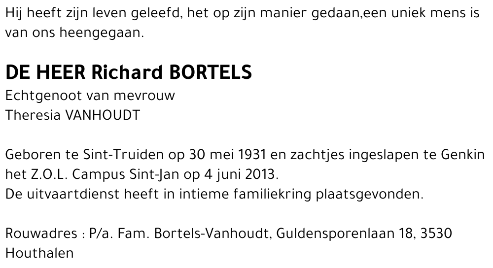 Richard BORTELS