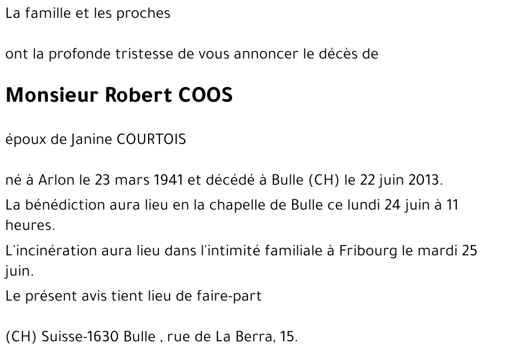 Robert COOS