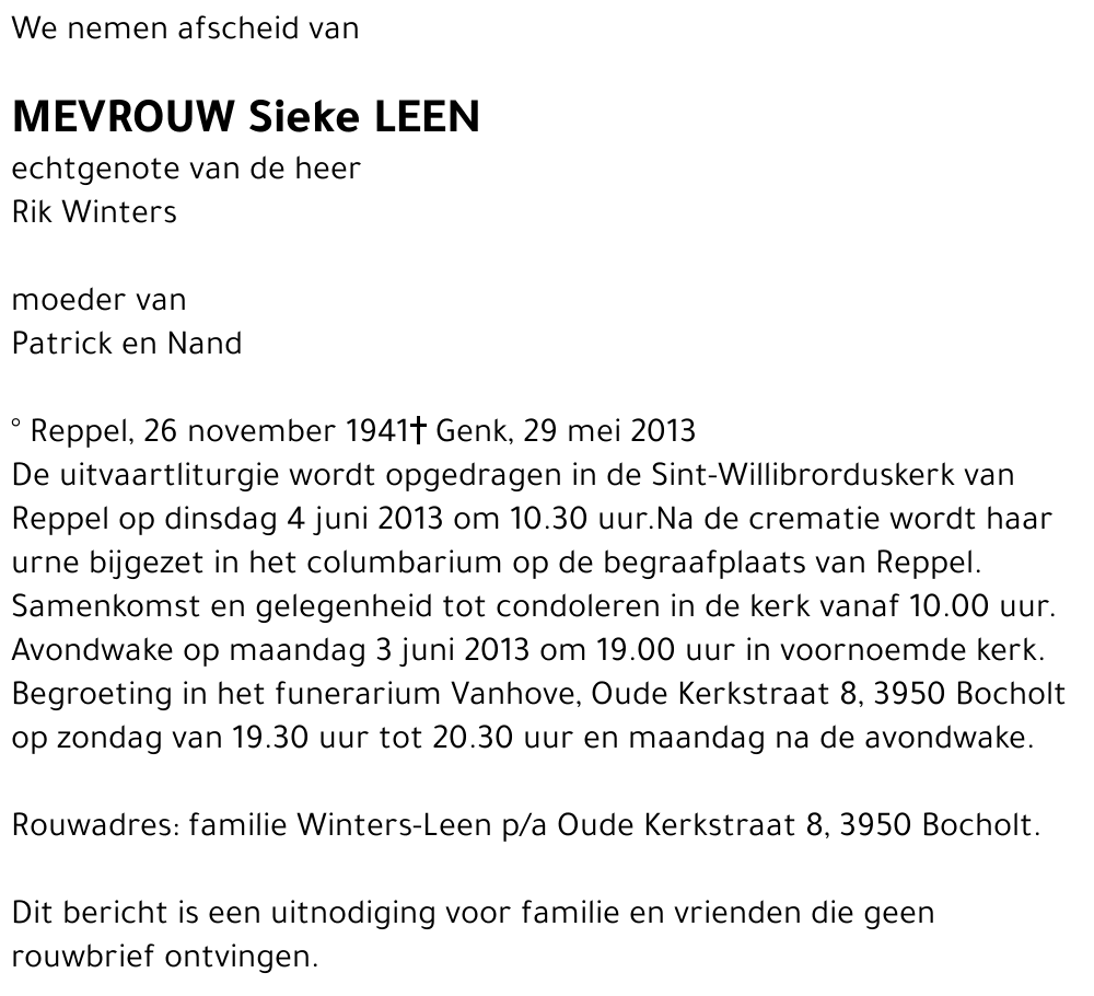 Sieke Leen