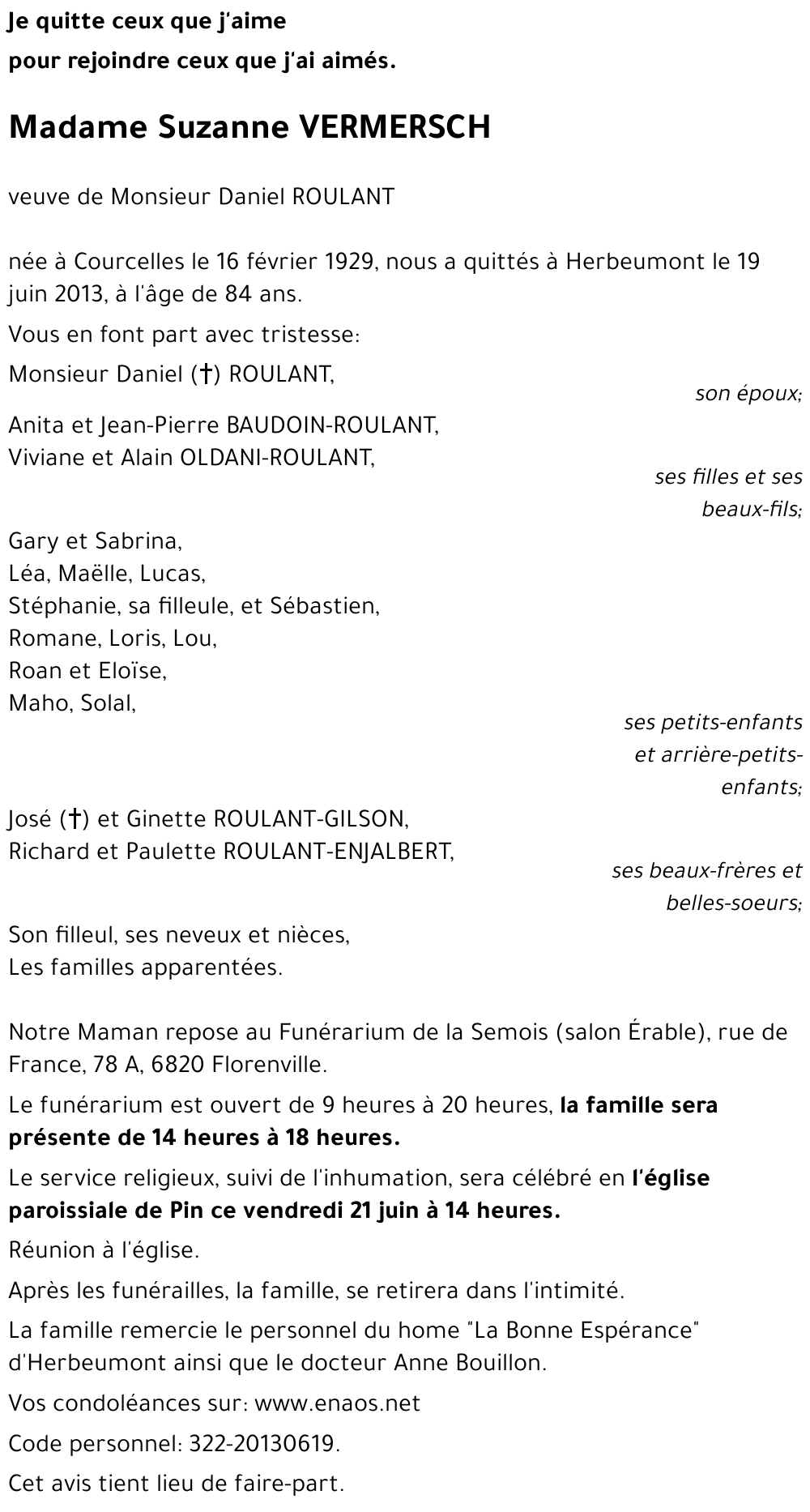 Suzanne VERMERSCH
