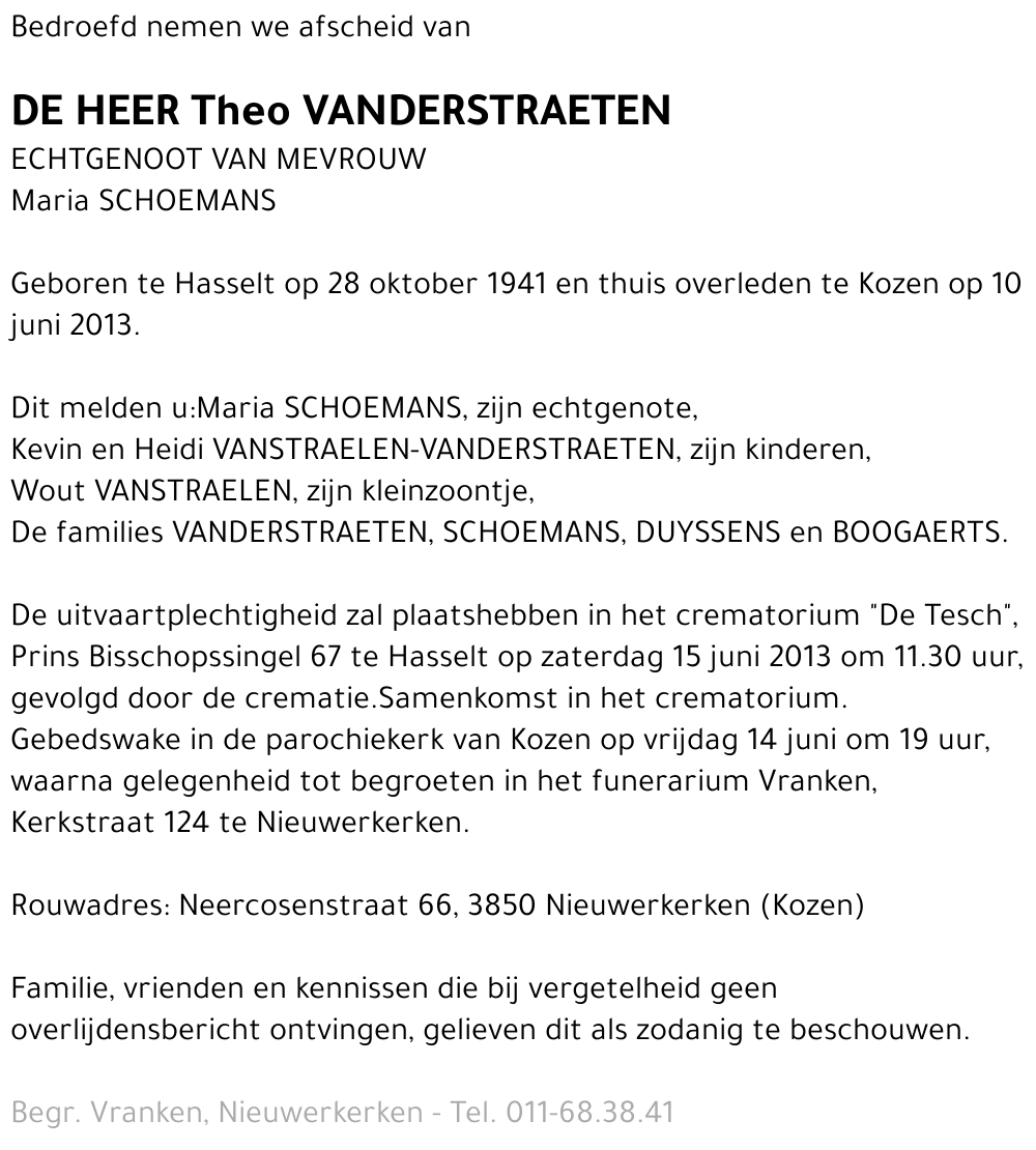Theo Vanderstraeten