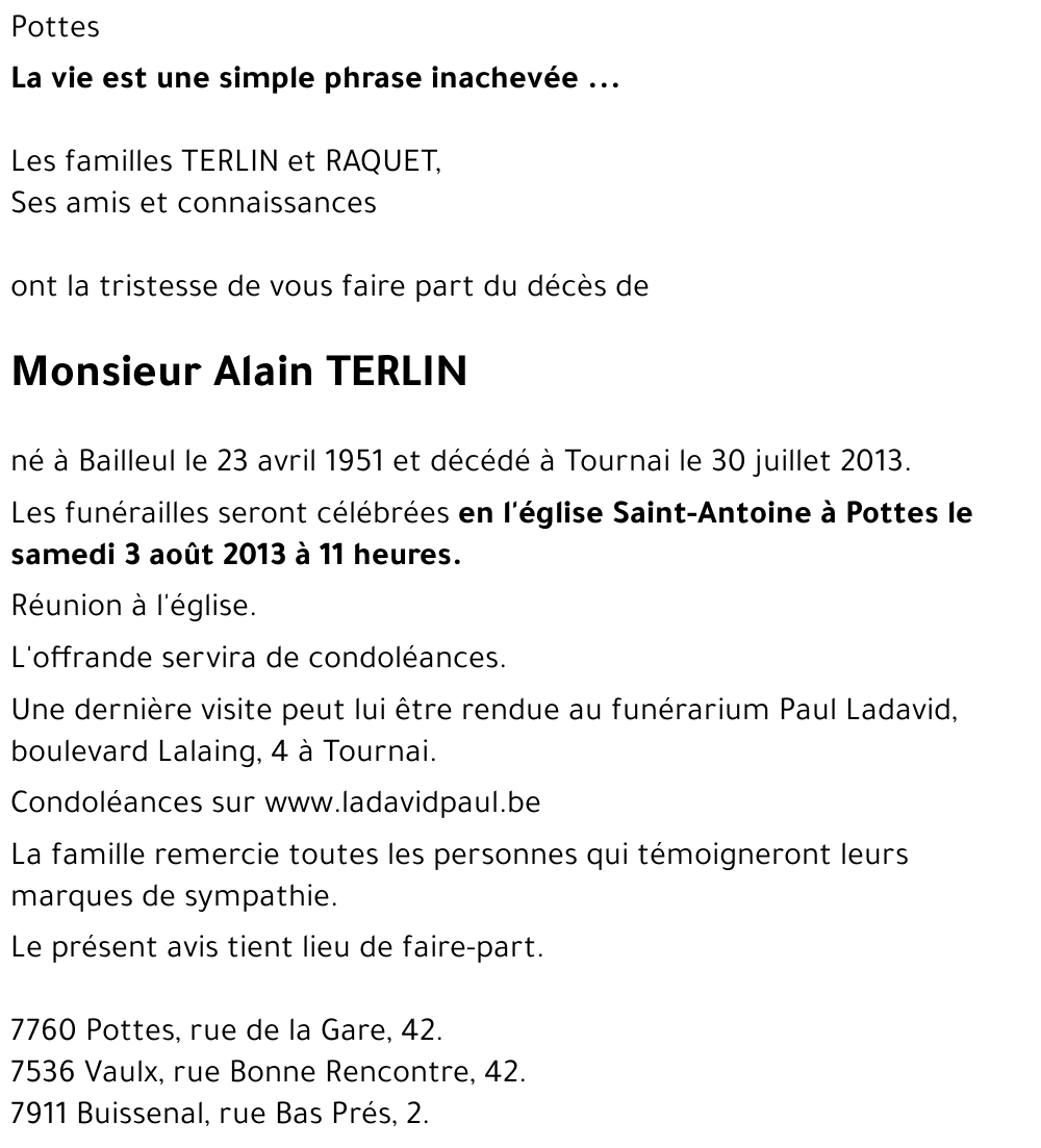 Alain TERLIN